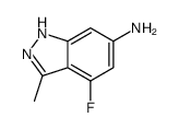4-氟-3-甲基-1H-吲唑-6-胺结构式