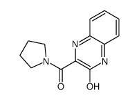 (3-Hydroxyquinoxalin-2-yl)(pyrrolidin-1-yl)methanone结构式