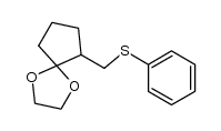 6-((phenylthio)methyl)-1,4-dioxaspiro[4.4]nonane结构式