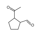 Cyclopentanecarboxaldehyde, 2-acetyl- (9CI) structure