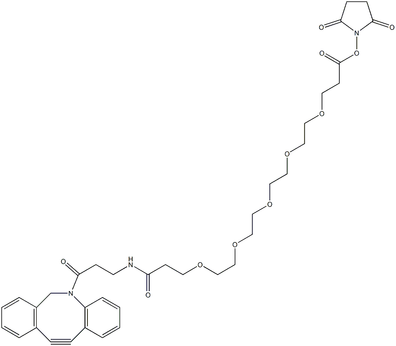 DBCO-NHCO-PEG5-NHS ester Structure