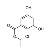 Ethyl 2-chloro-3,5-dihydroxybenzoate Structure