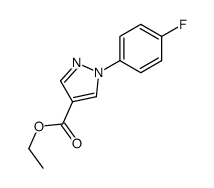 1-(4-氟苯基)-1H-吡唑-4-羧酸乙酯结构式