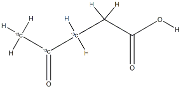 [13C3]-4-氧代戊酸结构式