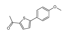 1-[5-(4-methoxyphenyl)thiophene-2-yl]ethanone结构式
