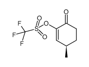 (R)-3-methyl-6-oxocyclohex-1-en-1-yl trifluoromethanesulfonate结构式