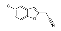 (5-Chloro-1-benzofuran-2-yl)acetonitrile结构式