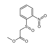 methyl 2-(2-nitrophenyl)sulfinylacetate Structure