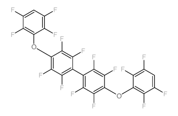 1,1'-Biphenyl,2,2',3,3',5,5',6,6'-octafluoro-4,4'-bis(2,3,5,6-tetrafluorophenoxy)- Structure