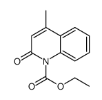 ethyl 4-methyl-2-oxoquinoline-1-carboxylate结构式