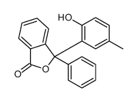 3-(2-hydroxy-5-methylphenyl)-3-phenyl-2-benzofuran-1-one Structure