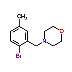 4-[(2-Bromo-5-methylphenyl)methyl]-morpholine结构式