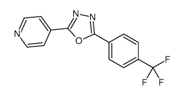 2-pyridin-4-yl-5-[4-(trifluoromethyl)phenyl]-1,3,4-oxadiazole结构式