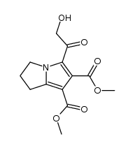 dimethyl 5-(2-hydroxyethanone)-2,3-dihydro-1H-pyrrolizine-6,7-dicarboxylate Structure