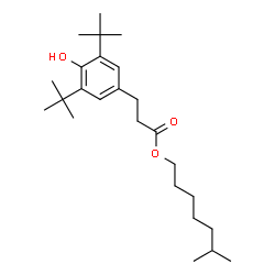 6-Methylhepthyl 3-(3,5-di-tert-butyl-4-hydroxyphenyl)propionate Structure