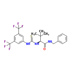 (2S)-2-[[[[[[3,5-双(三氟甲基)苯基]氨基]硫代甲基]氨基]-3,3-二甲基-N-(苯基甲基)丁酰胺结构式
