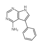 4-氨基-5-苯基-7h-吡咯并[2,3-d]嘧啶结构式