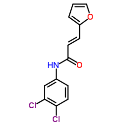 N-(3,4-DICHLOROPHENYL)-3-(2-FURYL)ACRYLAMIDE结构式