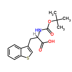 N-Boc-L-3-苯并噻吩丙氨酸结构式