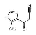 3-(2-methylfuran-3-yl)-3-oxopropanenitrile Structure