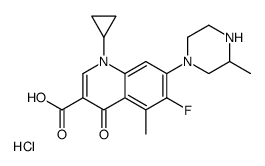 Grepafloxacin hydrochloride Structure
