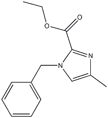 4-甲基-1-(苯基甲基)-1H-咪唑-2-羧酸乙酯结构式