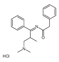 N-[3-(dimethylamino)-2-methyl-1-phenylpropylidene]-2-phenylacetamide,hydrochloride结构式