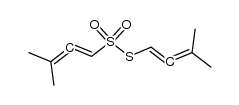 S-(3-methylbuta-1,2-dienyl)-3-methylbuta-1,2-diene-1-sulfonothioate结构式