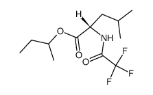 N-(Trifluoroacetyl)-L-leucine 1-methylpropyl ester structure