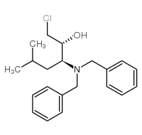 (2R,3s)-1-氯-3-二苄基氨基-5-甲基-2-己醇结构式