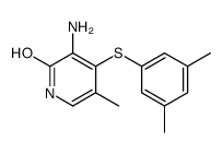 3-amino-4-(3,5-dimethylphenyl)sulfanyl-5-methyl-1H-pyridin-2-one结构式