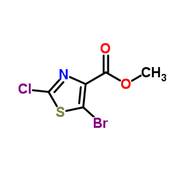 5-溴-2-氯噻唑-4-羧酸甲酯结构式