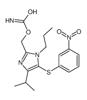 [5-(3-nitrophenyl)sulfanyl-4-propan-2-yl-1-propylimidazol-2-yl]methyl carbamate Structure
