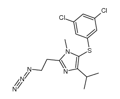 2-(2-Azidoethyl)-5-(3,5-dichlorophenylthio)-4-isopropyl-1-methyl-1H-imidazole结构式