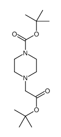 1-N-Boc-4-(2-叔丁氧基-2-氧代乙基)哌嗪结构式