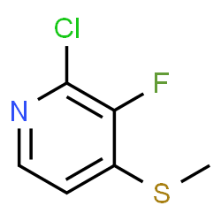 2-Chloro-3-fluoro-4-(methylthio)pyridine Structure