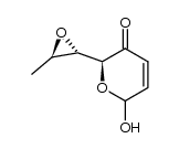 (2S)-6-hydroxy-2-[(1S,2R)-1',2'-epoxypropyl]-2,6-dihydropyran-3-one结构式