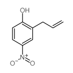 Phenol,4-nitro-2-(2-propen-1-yl)- Structure