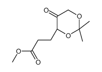 methyl 3-[(4S)-2,2-dimethyl-5-oxo-1,3-dioxan-4-yl]propanoate Structure