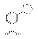 Benzoic acid,3-cyclopentyl-结构式