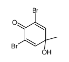 2,6-dibromo-4-hydroxy-4-methylcyclohexa-2,5-dien-1-one Structure