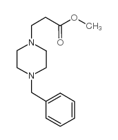 3-(4-苄基-1-哌嗪)-丙酸甲酯结构式