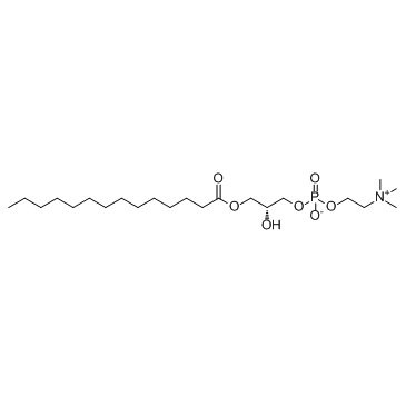 1-肉豆蔻-sn-甘油-3-磷酸胆碱结构式