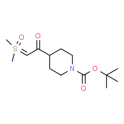 Dimethylsulfoxonium-(N-Boc(4-piperidinecarbonoyl)methylide Structure