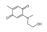 2-[2-hydroxyethyl(methyl)amino]-5-methylcyclohexa-2,5-diene-1,4-dione Structure