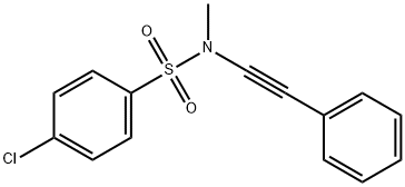 4-氯-N-甲基-N-(苯乙炔基)苯磺酰胺结构式