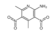 4,6-dimethyl-3,5-dinitropyridin-2-amine结构式