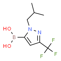 1-Isobutyl-3-(trifluoroMethyl)pyrazole-5-boronic acid Structure