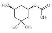 Cyclohexanol,3,3,5-trimethyl-, 1-acetate, (1R,5R)-rel- Structure