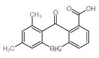 Benzoic acid,3-methyl-2-(2,4,6-trimethylbenzoyl)- Structure